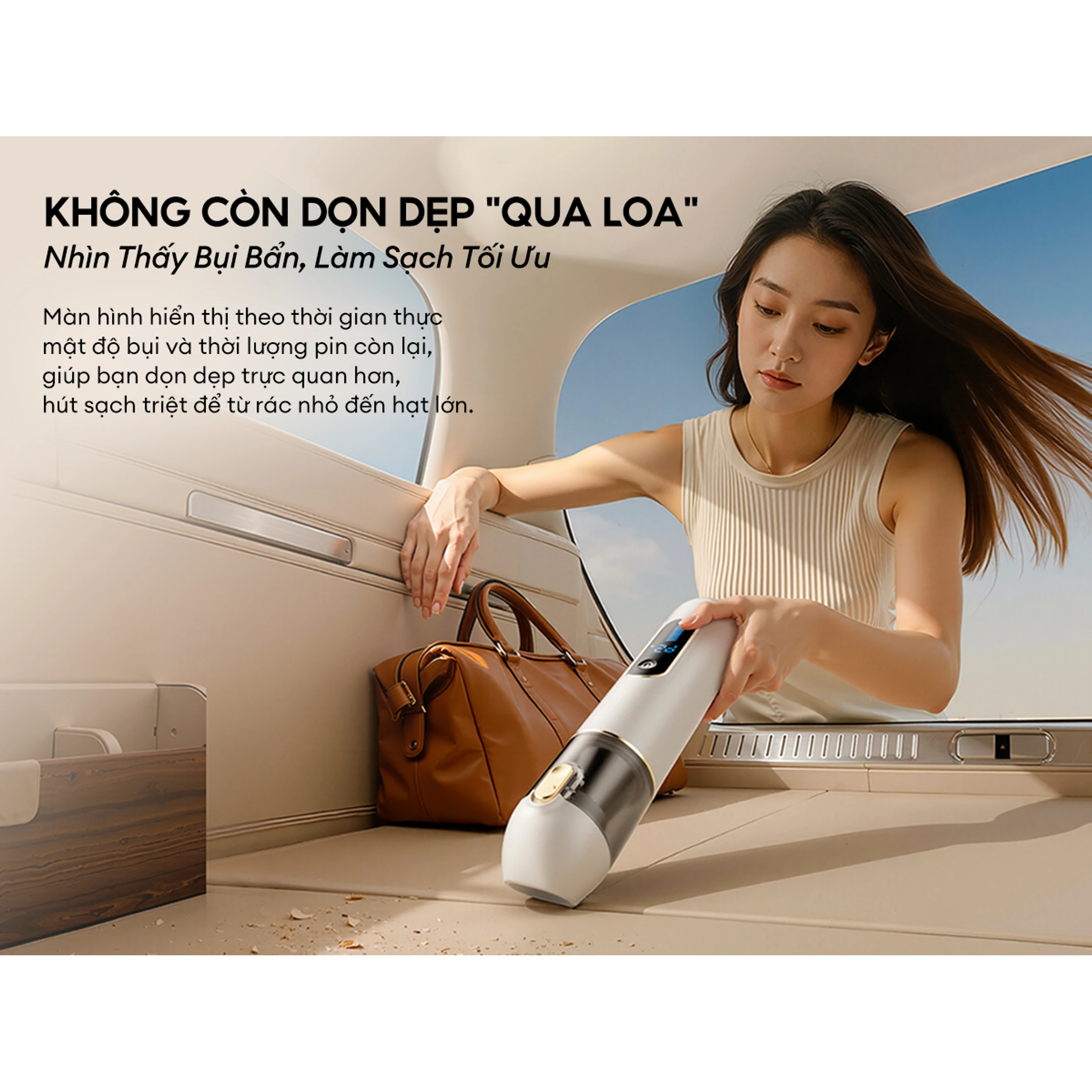 Máy hút bụi cầm tay Deerma DEM-XC02 Màu Trắng