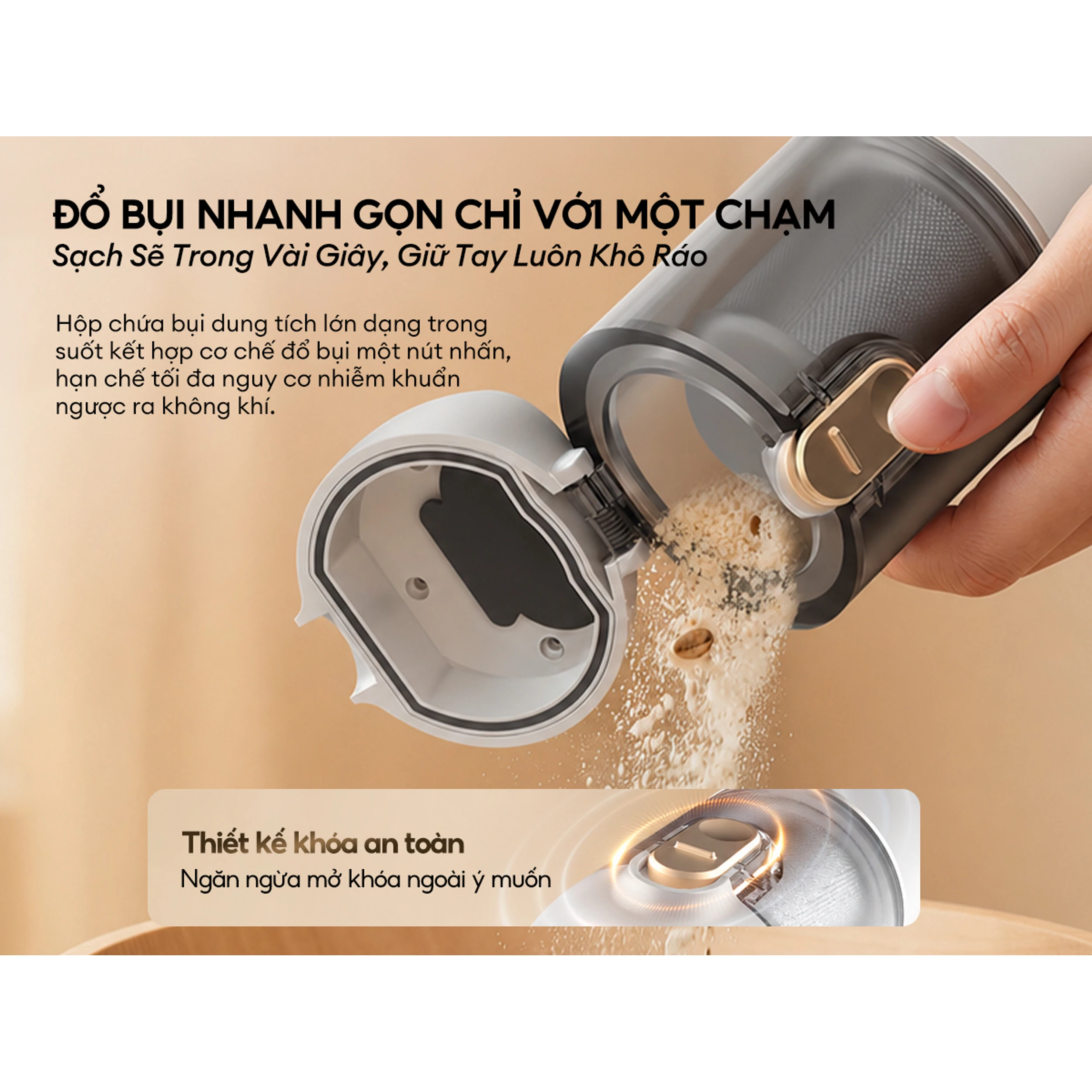 Máy hút bụi cầm tay Deerma DEM-XC02 Màu Trắng