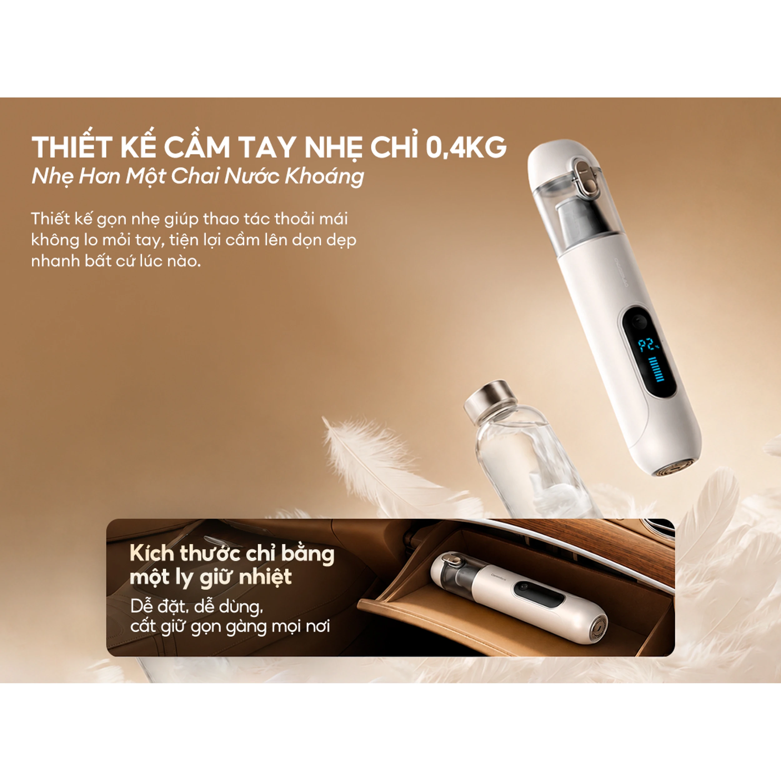 Máy hút bụi cầm tay Deerma DEM-XC02 Màu Trắng