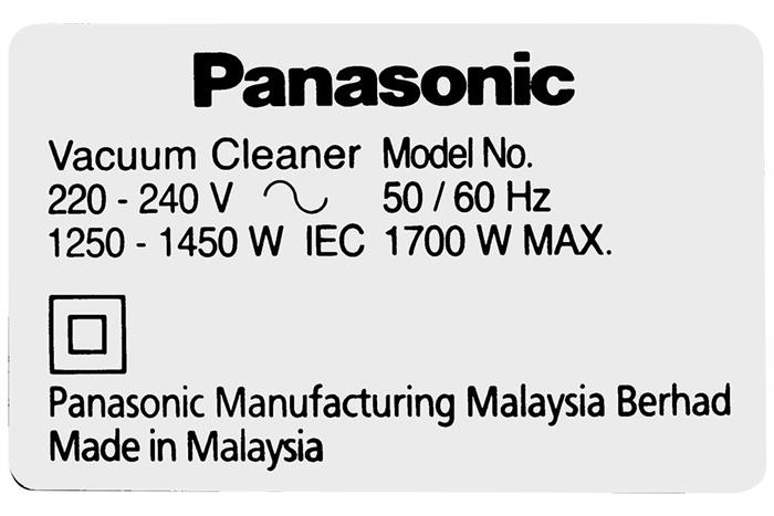 Máy hút bụi công nghiệp Panasonic MC-YL631RN46 Màu Đen - Đỏ