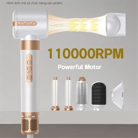 Máy sấy tóc tạo kiểu 1400W Huaxiang Y-32 Màu Đen