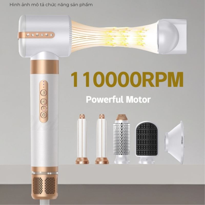 Máy sấy tóc tạo kiểu 1400W Huaxiang Y-32 Màu Đen
