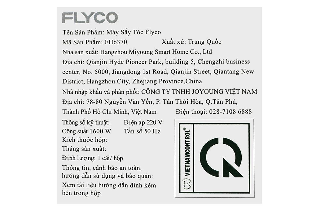 Máy sấy tóc tốc độ cao Flyco FH6370 - 9