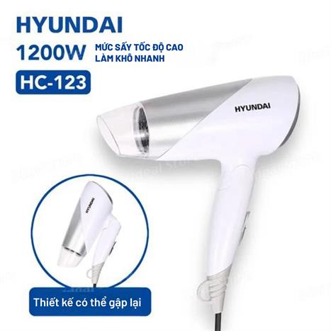 Máy sấy tóc Hyundai HC-123-WH Màu Trắng