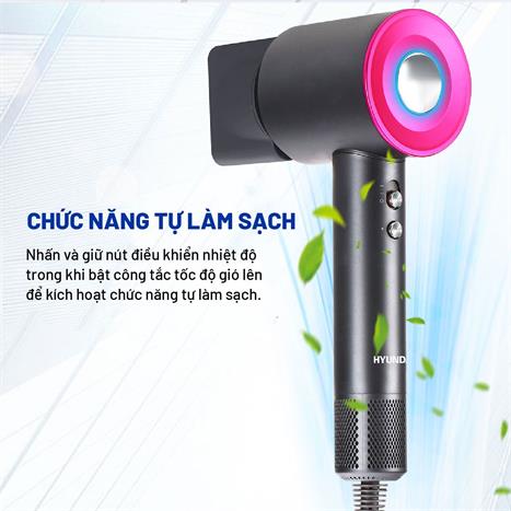 Máy sấy tóc tốc độ cao Hyundai HC-157-GY Màu Xám
