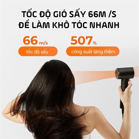 Máy sấy tóc tốc độ cao Uwant H100 Xám Màu Xám