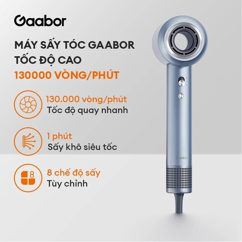 Máy sấy tóc 1400W Gaabor HD-M01A Màu Xanh