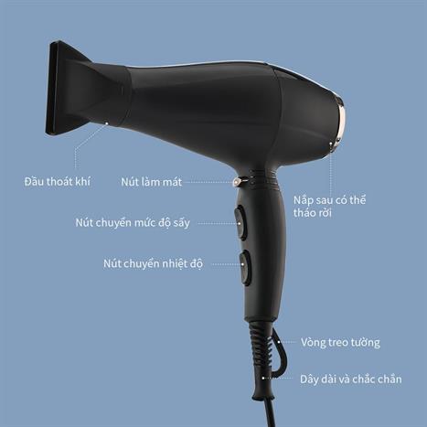 Máy sấy tóc Lock&Lock ENA146BLK Màu Đen