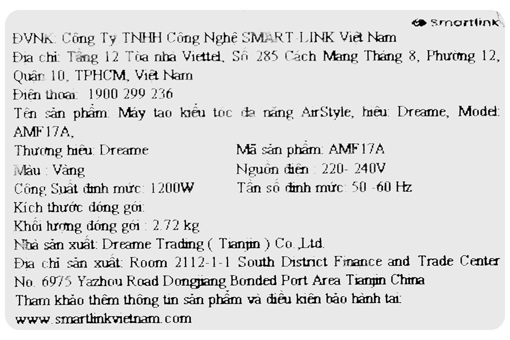 Máy sấy tóc và tạo kiểu đa năng Dreame AirStyle AMF17A Màu Vàng đồng
