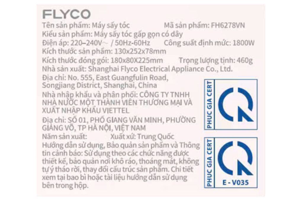 Máy sấy tóc Flyco FH6278VN - 12