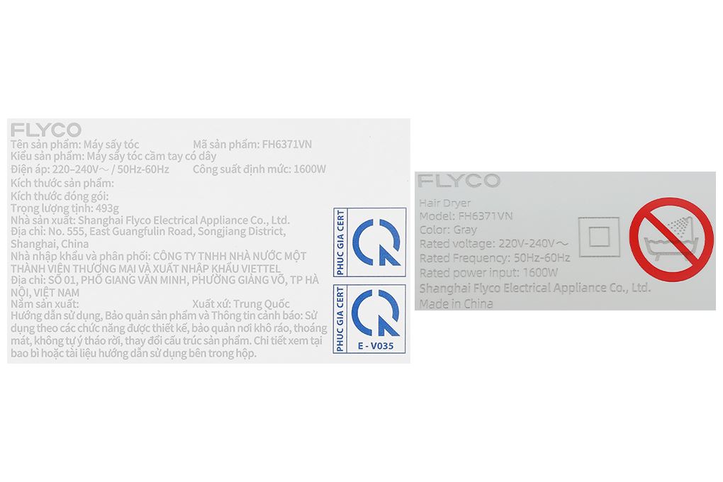 Máy sấy tóc tốc độ cao Flyco FH6371VN - 10