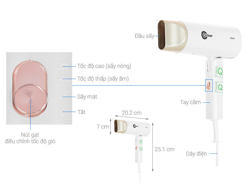 Máy sấy tóc Coclear CH6289