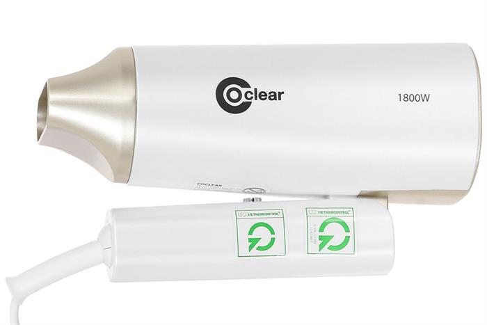 Máy sấy tóc Coclear CH6289 Màu Trắng - vàng đồng
