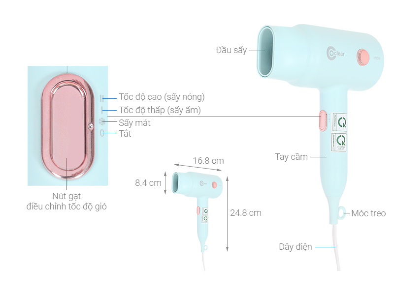 Máy sấy tóc Coclear CH6608