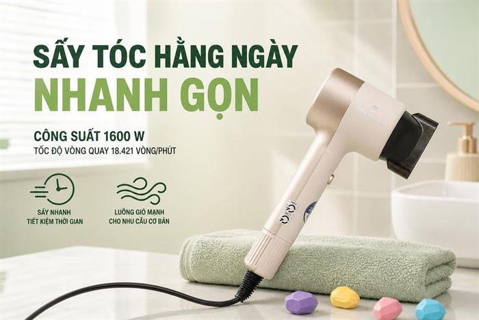 Máy sấy tóc Bluestone HDB-1831 Màu Trắng