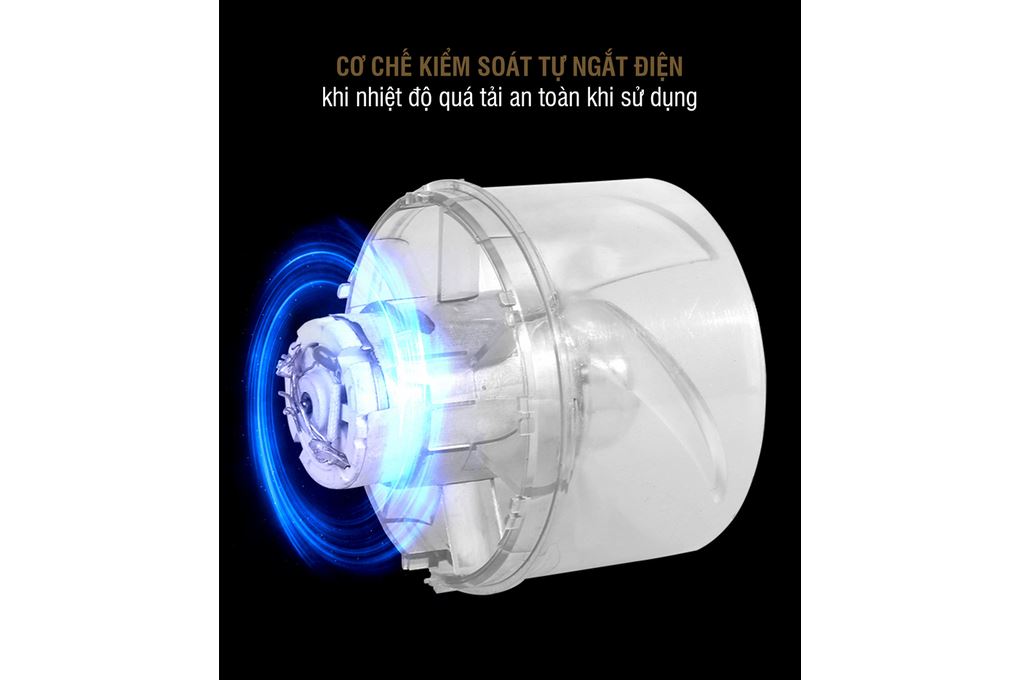 Máy sấy tóc Nagakawa NAG1604 Màu Đen - Vàng đồng