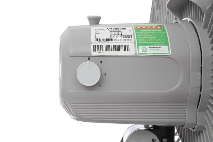 Quạt đứng Asia 6 cánh VY639990 80W Màu Xám