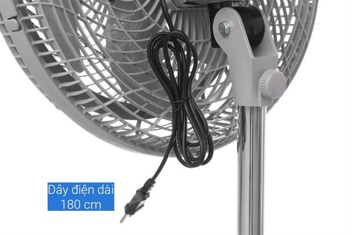 Quạt đứng Asia 6 cánh VY639990 80W Màu Xám