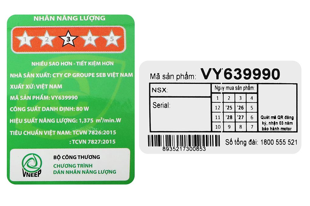 Quạt đứng Asia 6 cánh VY639990 80W Màu Xám