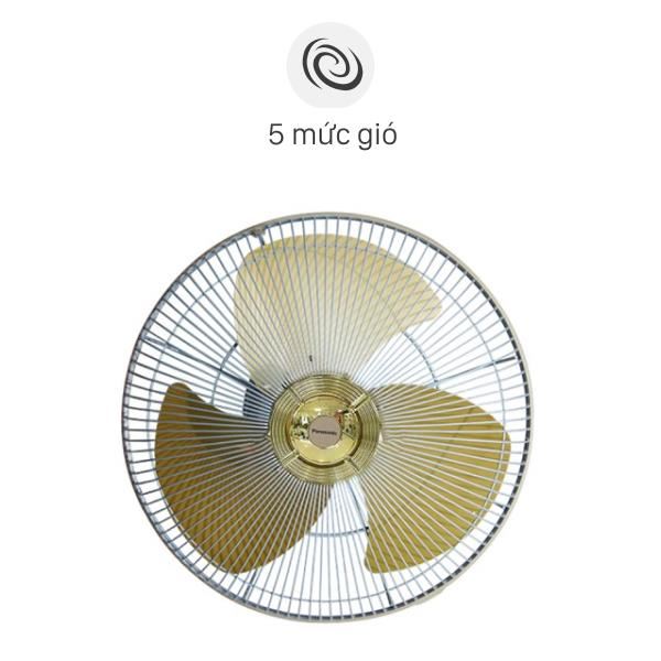 Quạt đảo trần Panasonic F-409QGO 370x220x140mm, Vàng, 5 cấp độ gió
