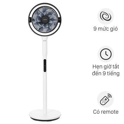 Quạt tuần hoàn Toshiba trước 7 cánh - sau 9 cánh F-DSC80XVN(W) 25W