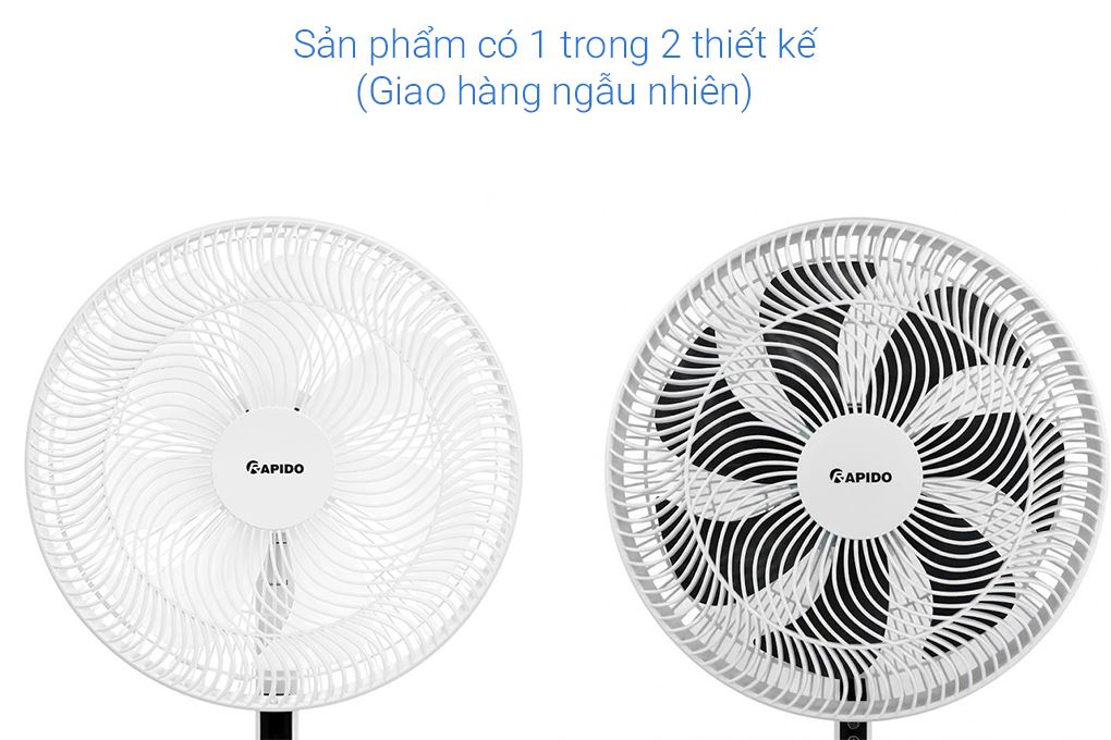 Quạt đứng Rapido RWF-16DWD 60W Màu Trắng