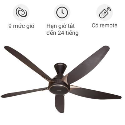 Quạt trần Panasonic 5 cánh F-60GDS-BS 40W