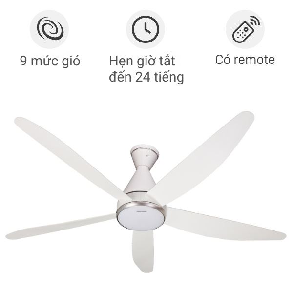 Quạt trần Panasonic 5 cánh F-60GFN 58W