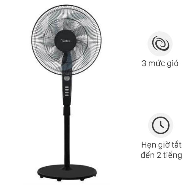 Quạt đứng Midea  7 cánh FS40-24EVN(K) 50W