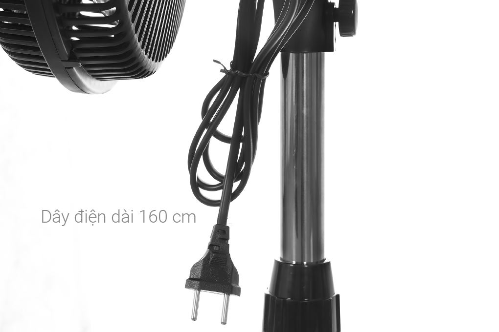 Quạt đứng Asia 5 cánh VY619090 55W Màu Đen