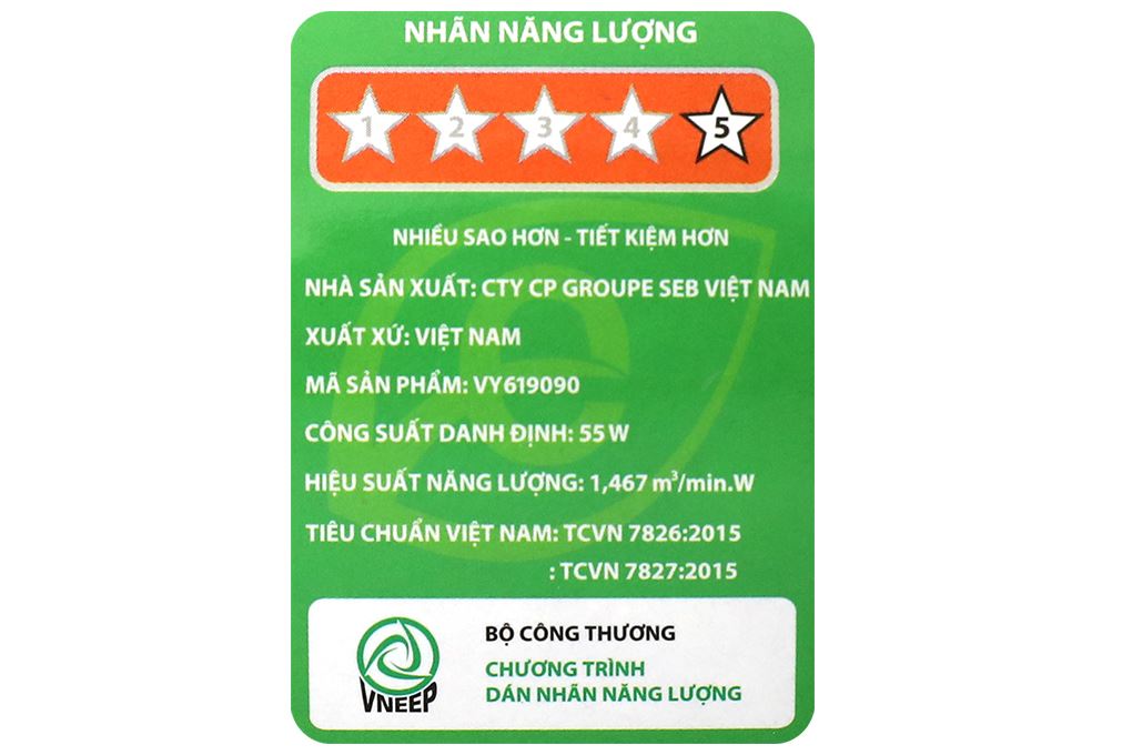 Quạt đứng Asia 5 cánh VY619090 55W Màu Đen