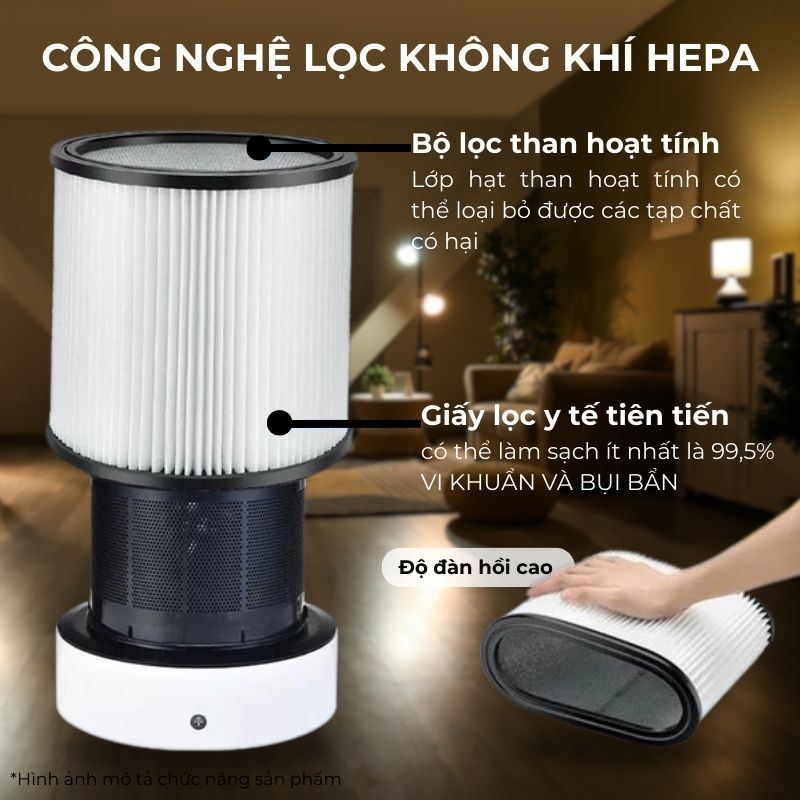 Quạt không cánh Pure Cool Link 042 60W Màu Trắng - Bạc
