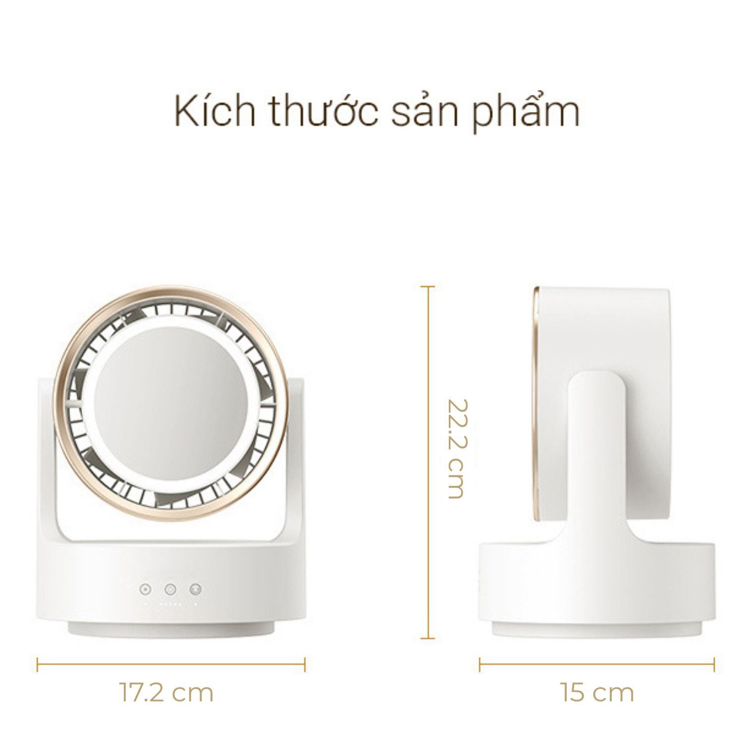 Quạt không cánh Daixin FS-F02 8W Màu Trắng