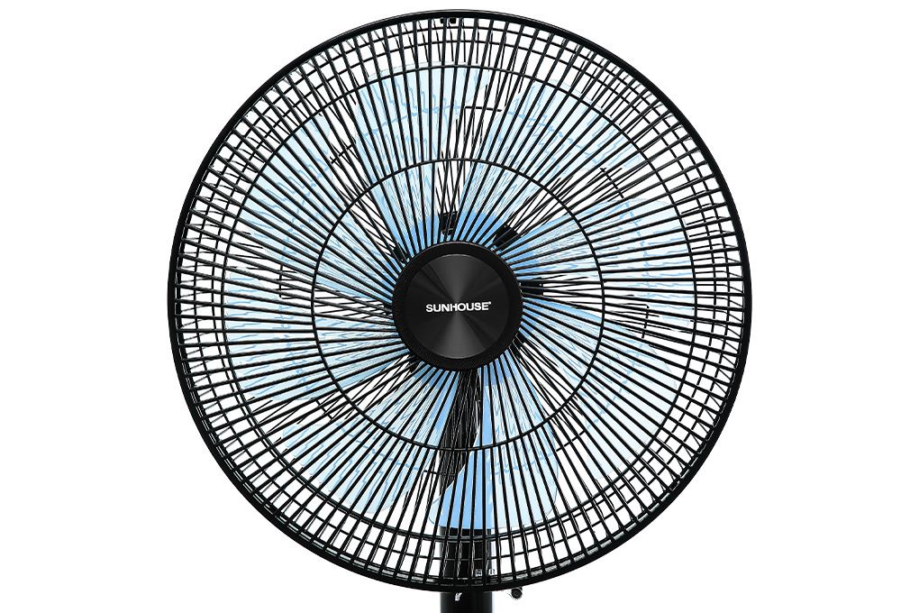 Quạt đứng Sunhouse 8 cánh SHD7346 60W Màu Xanh than