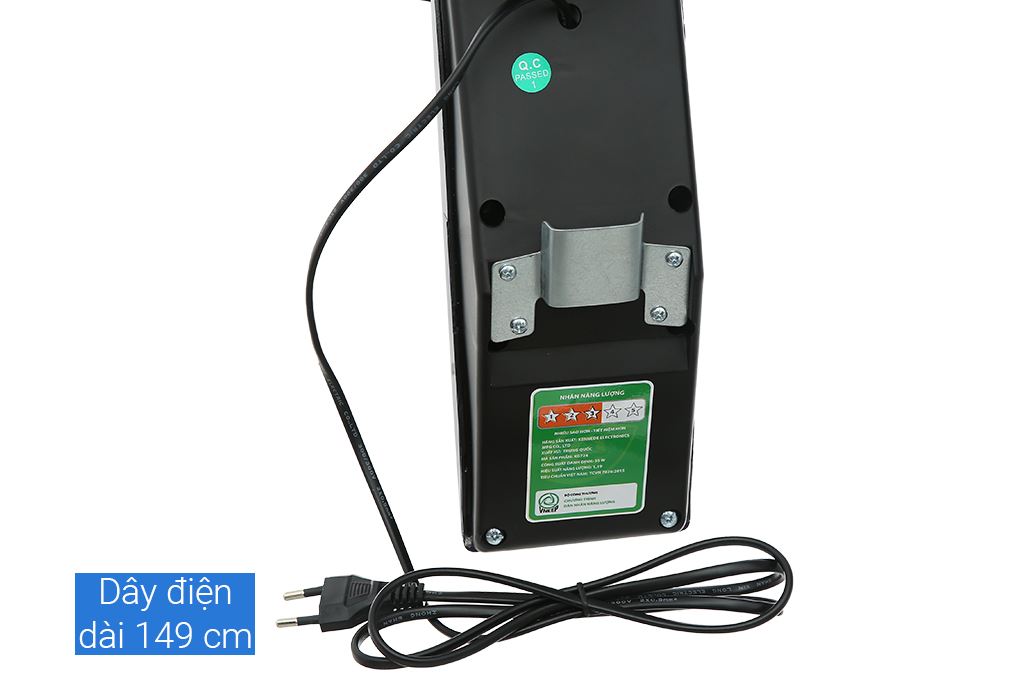 Quạt treo tường Kangaroo 5 cánh KG724 55W Màu Đen