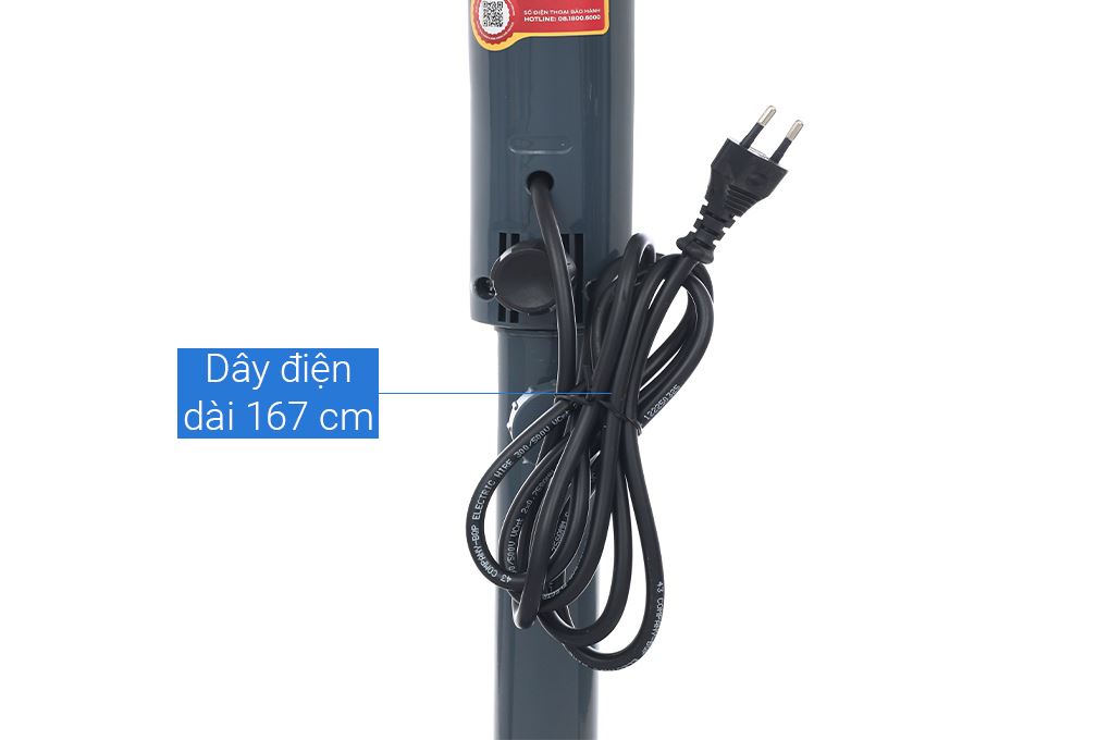 Quạt đứng Rapido RWF-16MGD 48W Màu Xám xanh