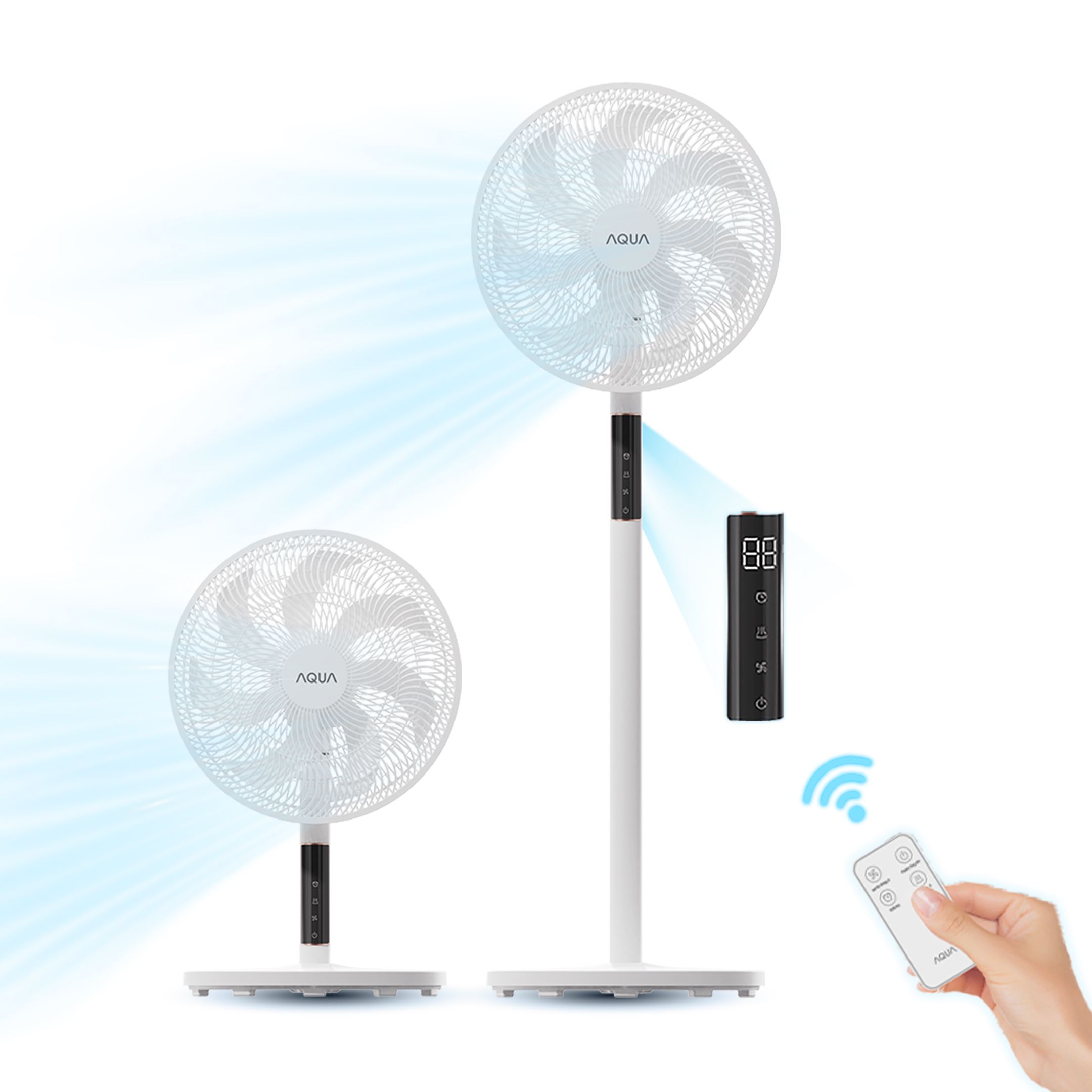 Quạt cây AQUA 7 cánh AQS-FED3501R(W)-VN 50W Màu Trắng