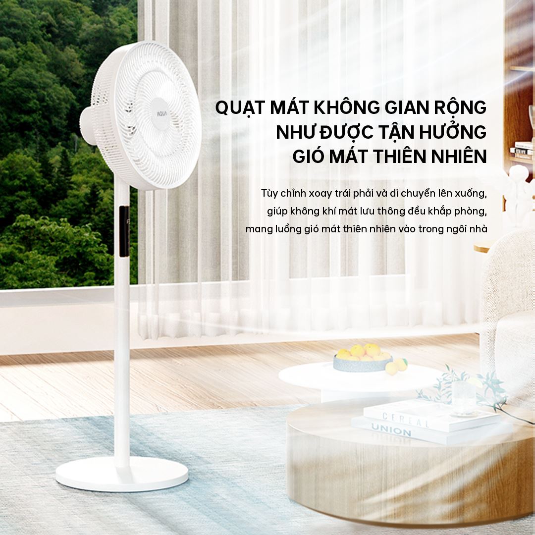 Quạt cây AQUA 7 cánh AQS-FED3501R(W)-VN 50W Màu Trắng