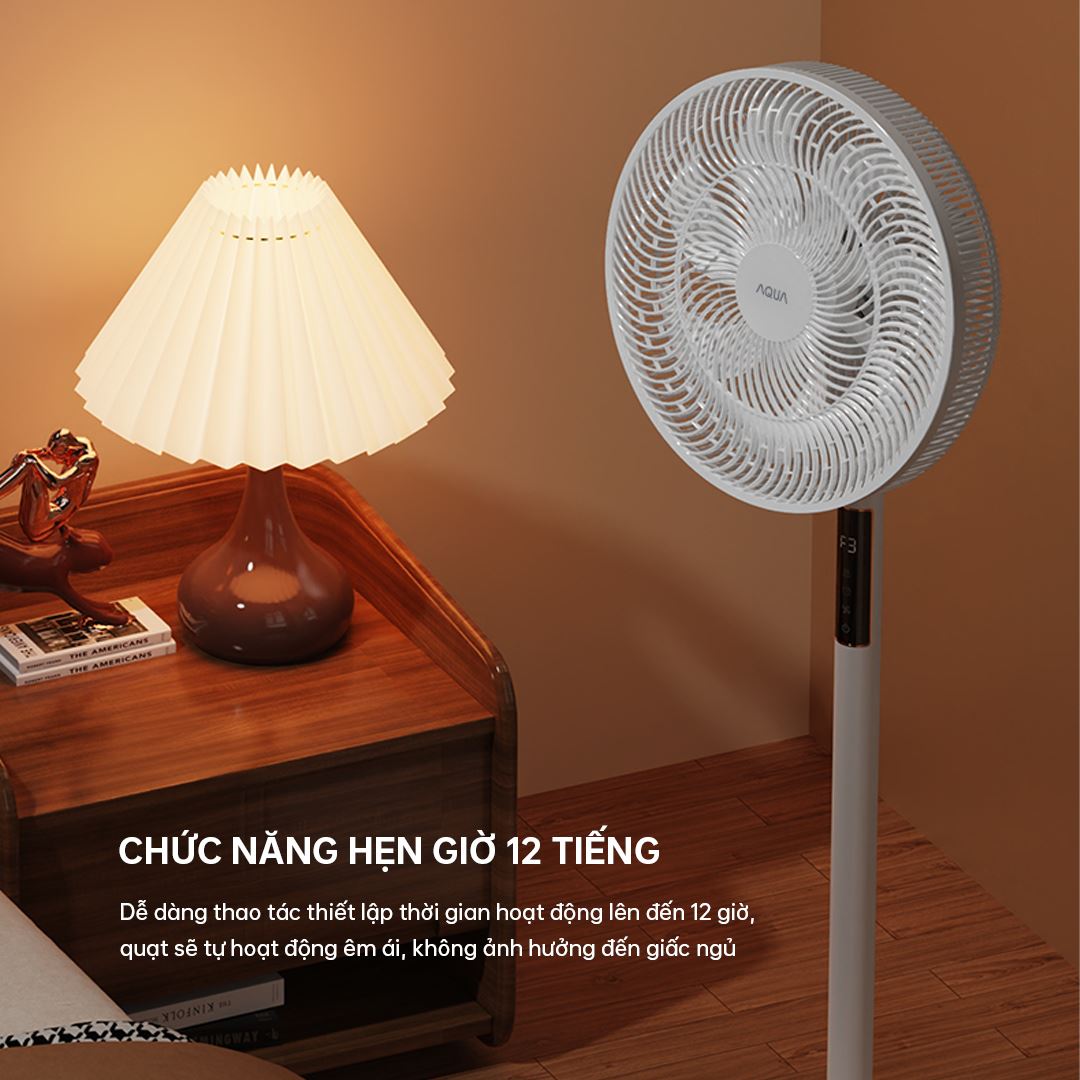 Quạt đứng AQUA 7 cánh AQS-FED3501R(W)-VN 50W - Tiện ích