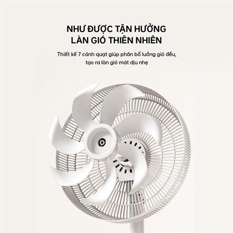 Quạt đứng AQUA 7 cánh AQS-FED3501R(W)-VN 50W Màu Trắng