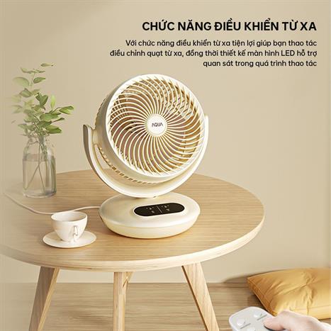 Quạt bàn AQUA 3 cánh AQS-FED2001R(W)-VN 35W Màu Trắng