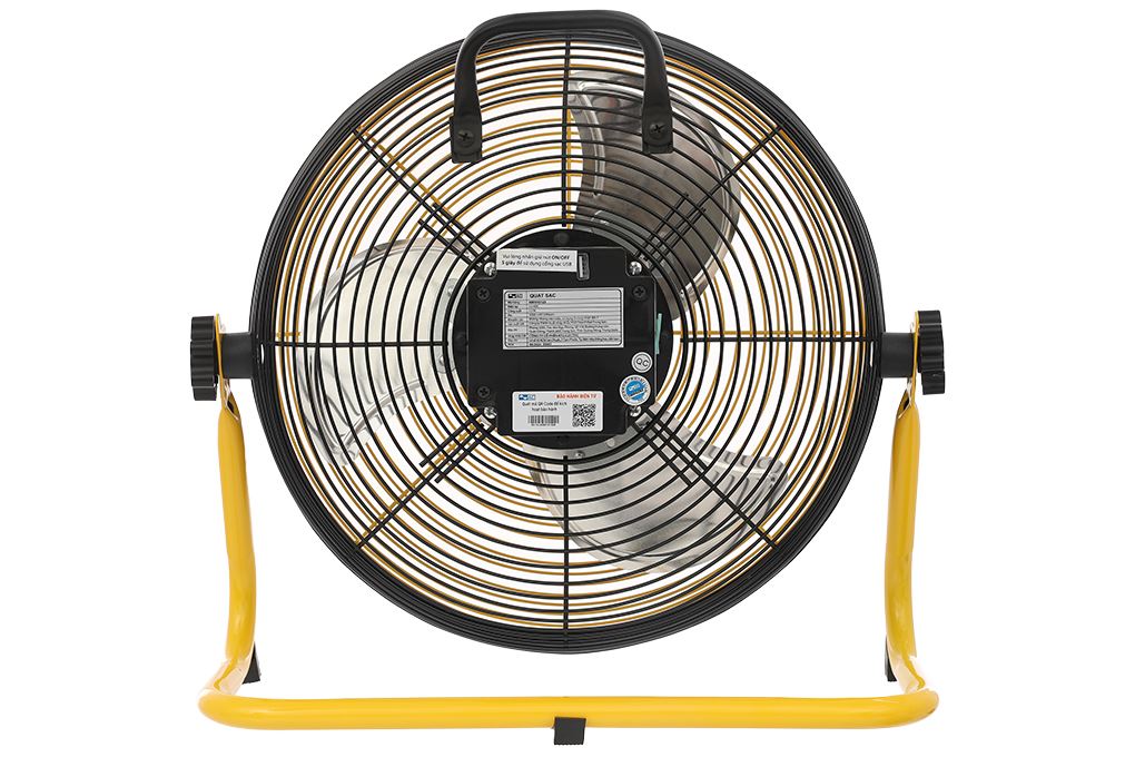 Quạt sạc điện AC 3 cánh ARF01D123 12W Màu Vàng