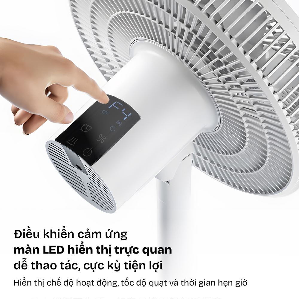 Quạt đứng FUJIHOME 7 cánh SF3001 40 - 60W Màu Trắng