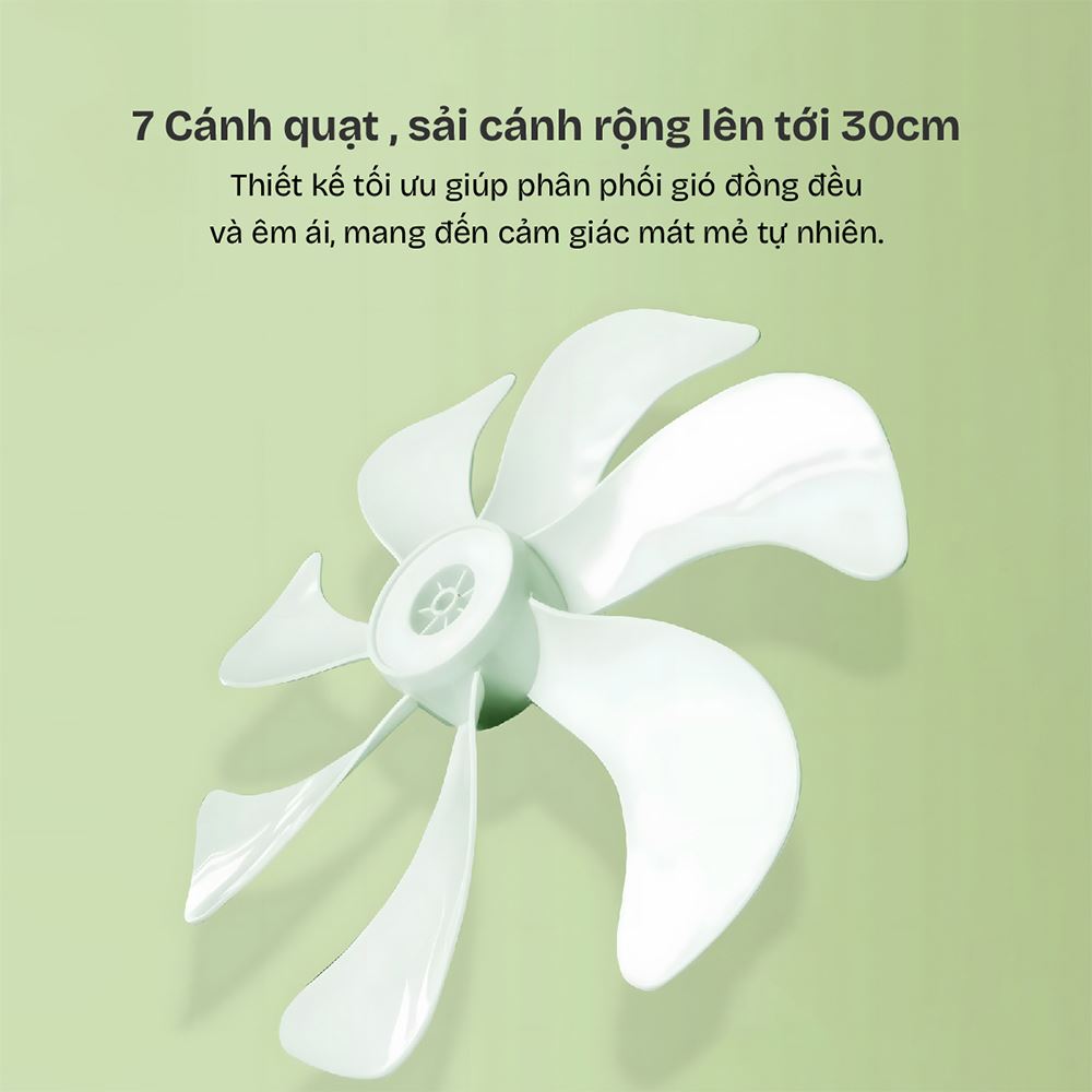 Quạt đứng FUJIHOME 7 cánh SF3001 40 - 60W Màu Trắng