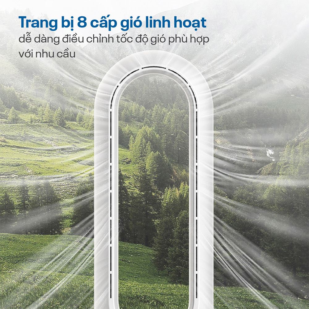 Quạt không cánh FUJIHOME BF18 30W Màu Trắng