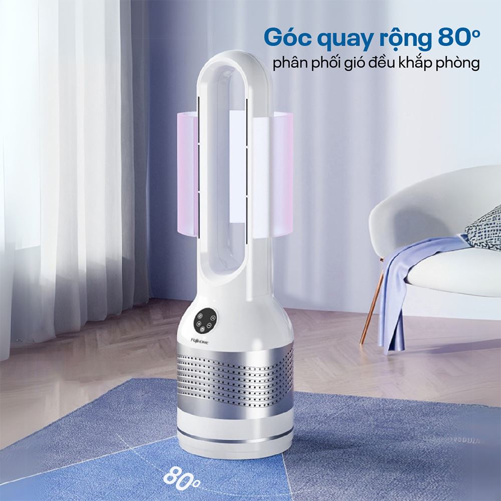 Quạt không cánh FUJIHOME BF22-HEPA 30W Màu Trắng