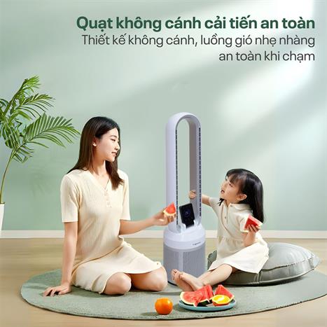 Quạt không cánh Fujihome BF308DC 35W Màu Trắng