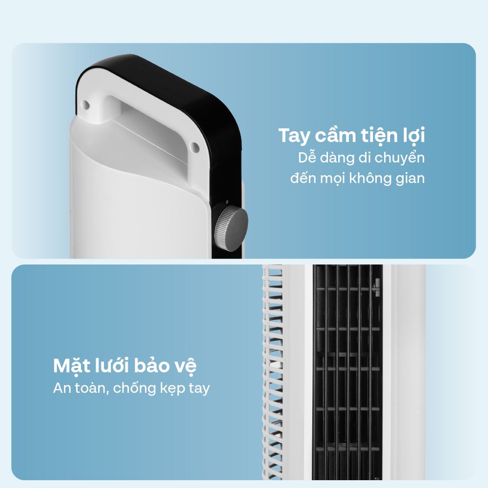 Quạt tháp FUJIHOME TF-12HM 48W Màu Trắng