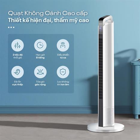 Quạt tháp FUJIHOME TF-12HE 48W Màu Trắng