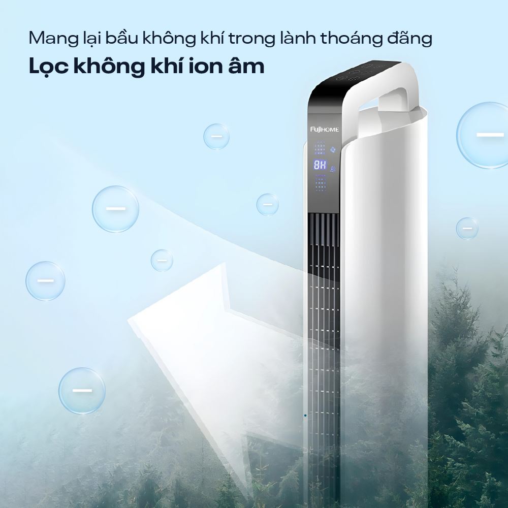 Quạt tháp FUJIHOME TF-12HE 48W Màu Trắng